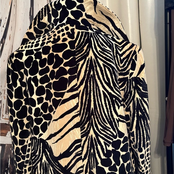 Harve Benard Zebra Print Teddy Jacket Vintage!! Three quarter length - Picture 9 of 9